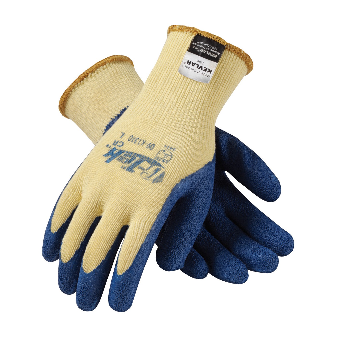 Glove Knit Seamless Kevlar w/Blue Latex Grip MD 1DZPR/BG 6/CS