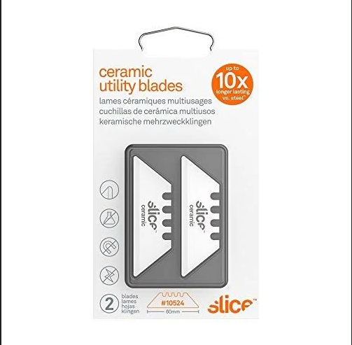 Slice Replacement Blade Ceramic Generic Utility Rounded Tip 2/PKG
