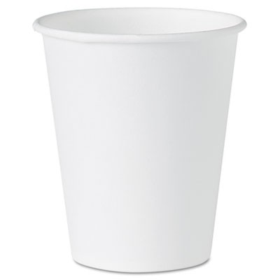 White Paper Water Cups, 4 oz, White