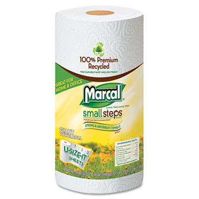 Premium Recycled Roll Towels, Roll-Out, 11x5-3/4