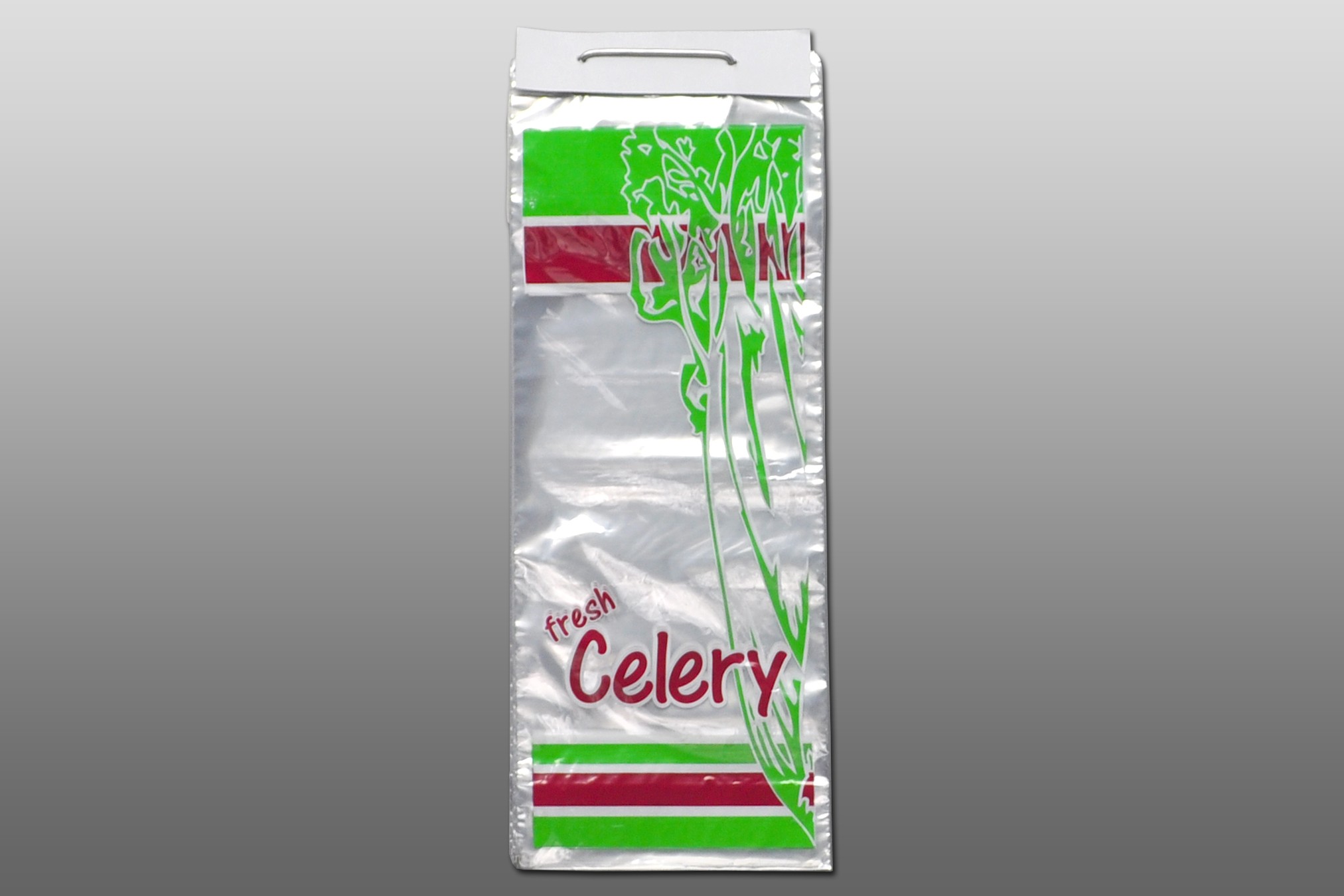 Bag Poly 6x14.5 1Mil Printed Celery 1000/CS
