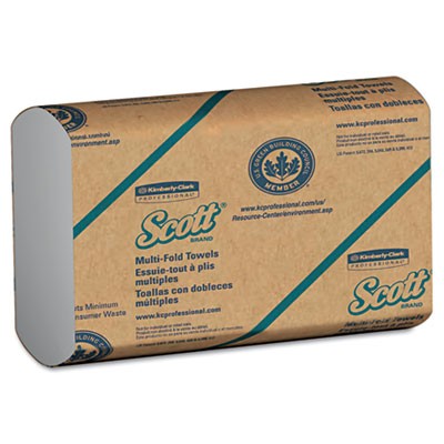 SCOTT Multifold Paper Towels 9 1/5x9 2/5 White 250/PKG 16/CS