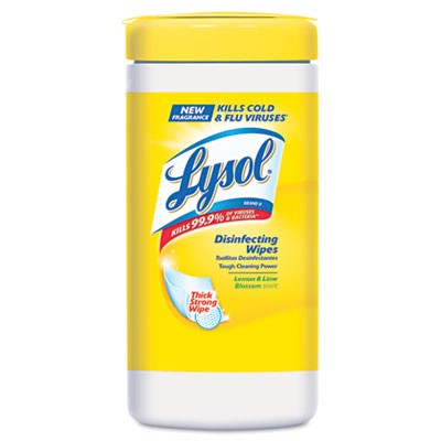 Wipes Disinfecting Lysol Lemon and Lime Blossom 80 wipes/CN 6/CS