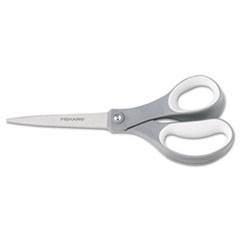 Scissors 8' Length Straight Softgrp Stainless Steel Grey/White