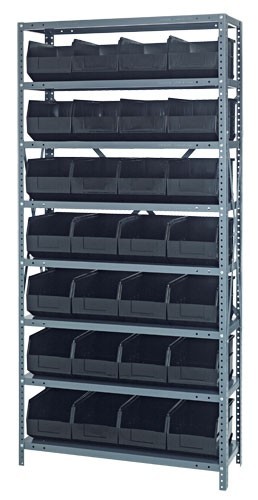 Stackable shelf bin steel shelving systems 