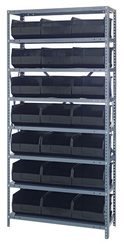 Stackable shelf bin steel shelving systems 