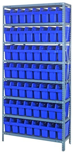 Quantum 8" store-max shelf bin units 