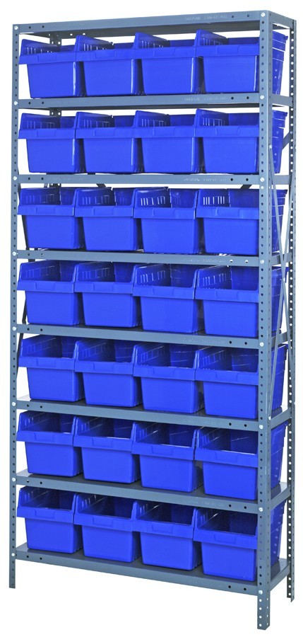 Quantum 8" store-max shelf bin units 