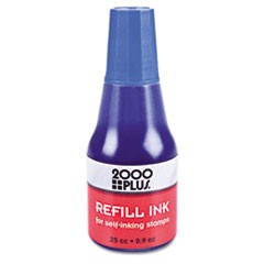 Self-Inking Refill Ink Blue 0.9oz. Bottle