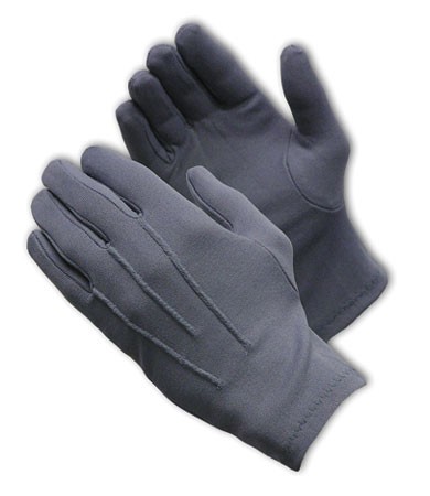 100% Stretch Nylon Dress Glove, Gry., Open Cuff