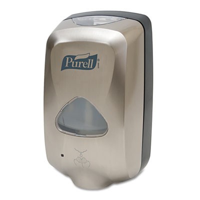 TFX Touch-Free Sanitizer Dispenser, 1200mL, 6w x 4d x 10-1/2h, Nickel Finis