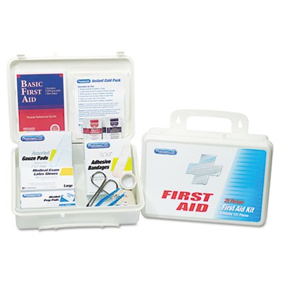 Office First Aid Kit, for Up to 25 People, 131 Pieces