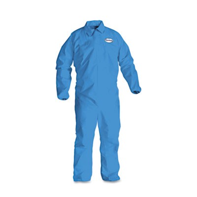 KLEENGUARD A60 Elastic-Cuff & Back Coveralls, Blue, 2X-Large