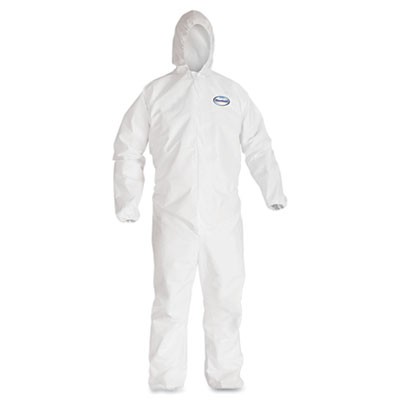 Coverall Kleenguard A40 w/Elastic Wrist & Ankles Hooded 25/CS
