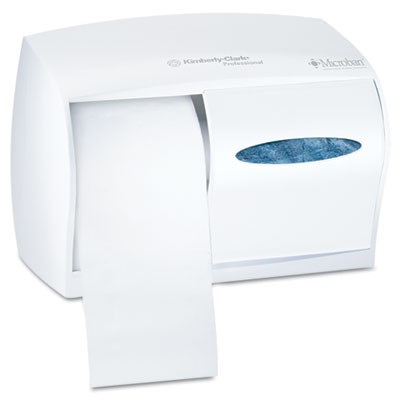 WINDOWS Coreless Two-Roll Tissue Dispenser, 11 1/10w x 6d x 7 3/5h, White
