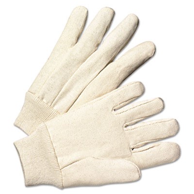 Light-Duty Canvas Gloves, White