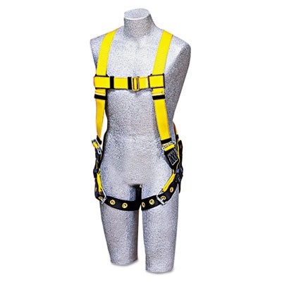 Full-Body Harness, Tongue Buckles, Back D-Ring, Universal, 420lb Capacity