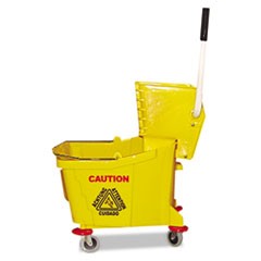 Mop Bucket/Wringer Combo Plastic Yellow