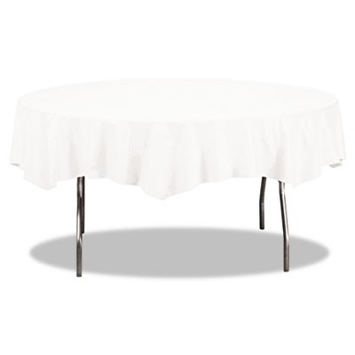 Octy-Round Tablecovers,82dia, White