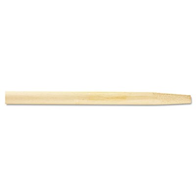 Tapered End Broom Handle, Lacquered Hardwood, 1 1/8" Diameter x 54"