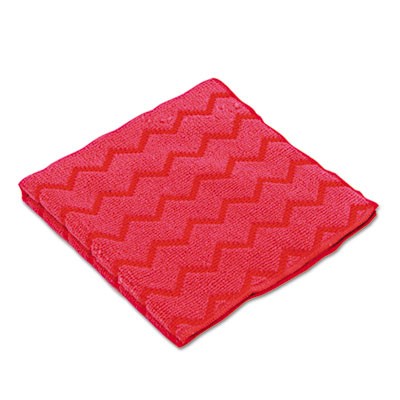 HYGEN Microfiber Cleaning Cloths, 12x12, Red