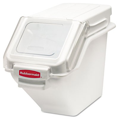 ProSave Shelf Ingredient Bins, 5.4gal, 11 1/2w x 23 1/2d x 16 7/8h, White