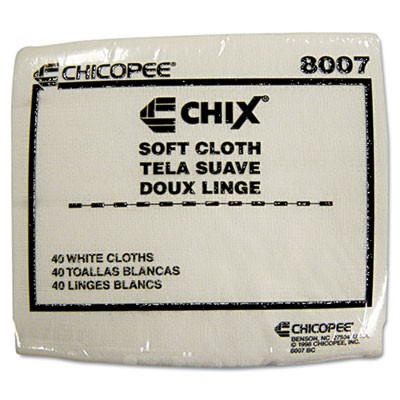 Cloth Soft 13x15 Medium Duty White 40/PK 30/CS