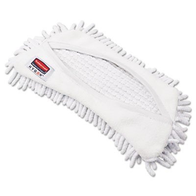 HYGEN Flexi Frame Damp Mop Covers, Microfiber, White, 8.9x5.9