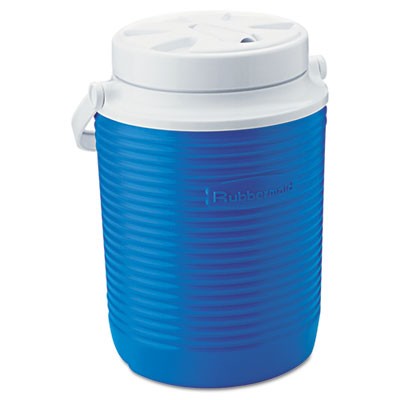 Victory Jug, 1gal, 8.31dia x 10.98h, Blue/White