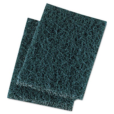 Extra Heavy-Duty Scour Pad, 3 1/2x5, Blue/Gray