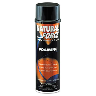 Natural Force Foaming Degreaser, Citrus, 20oz, Aerosol