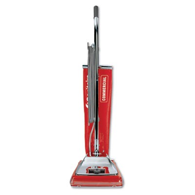 Quick Kleen Commercial Vacuum w/Vibra-Groomer II, 17.5 lbs, Red