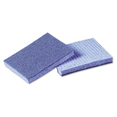 Soft Scour Scrub Sponge, 3 1/2x5 in, Blue