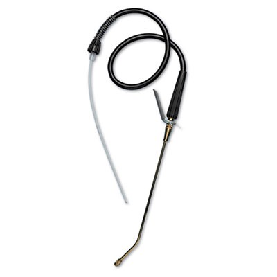 Brass Discharge Kit, Extension Wand w/Flat Fan Nozzle, Black