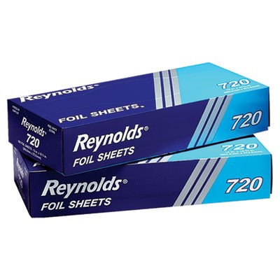 Pop-Up Interfolded Aluminum Foil Sheets, 12x10 3/4, Silver, 200/Box