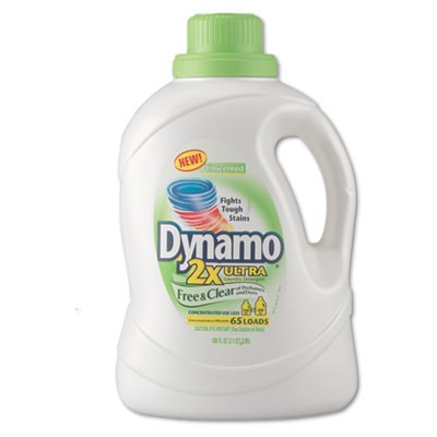 Dynamo Ultra Liquid Laundry Detergent, Free & Clear, 100 oz, Bottle