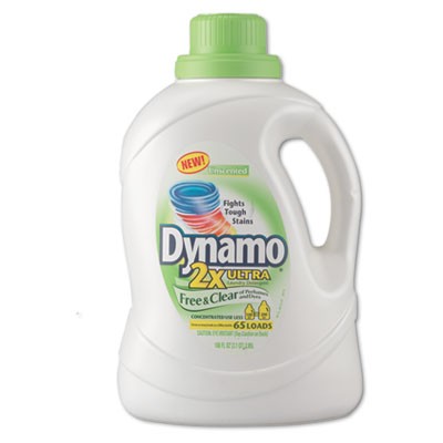 Dynamo Ultra Liquid Laundry Detergent, Free & Clear, 100 oz, Bottle