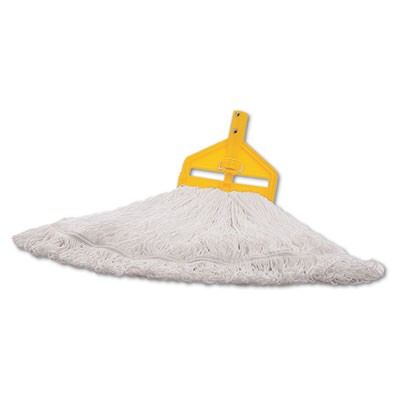 Mop Heads, Finish, Nylon, White, Large 6/CS