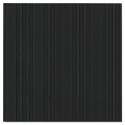 Ribbed Vinyl Anti-Fatigue Mat, 36x60, Black