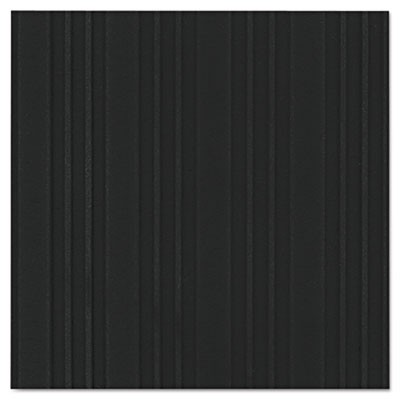 Ribbed Vinyl Anti-Fatigue Mat, 36x60, Black