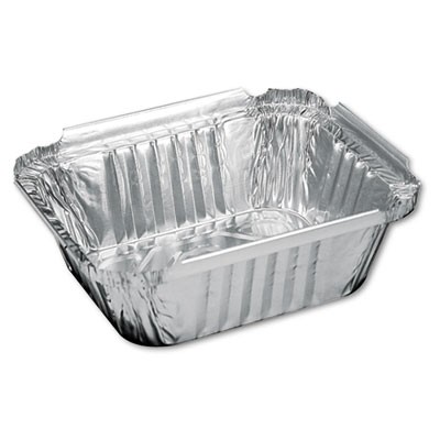 Aluminum Oblong Container, 1 Pound, 5-9/16x4-9/16x1-5/8