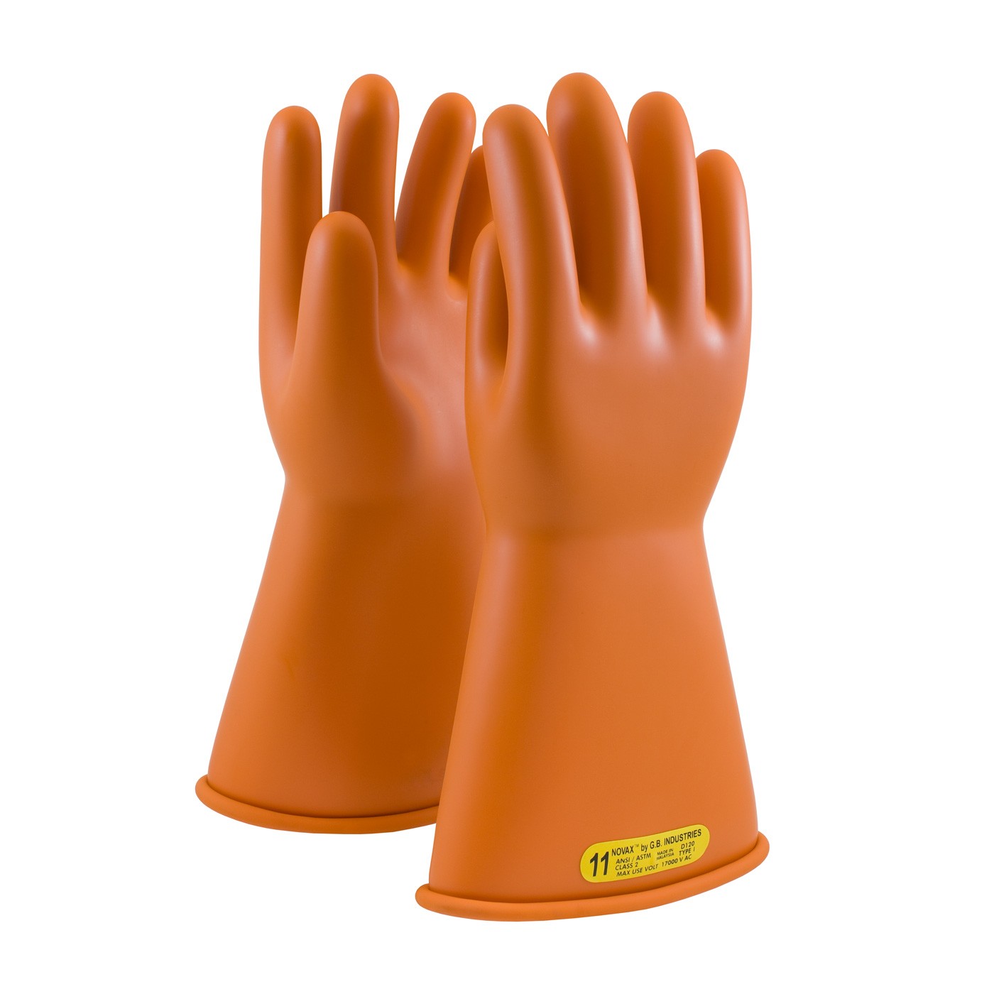 NOVAX, Insulating Glove, Class 2, 14 In., Orn., Straight Cuff