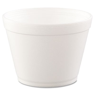 Heavy Duty Foam Container, Hot/Cold, 16 Ounces, White, 25/Bag