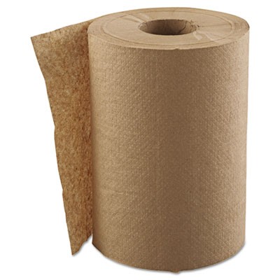 Hardwound Roll Towels, 1-Ply, Natural, 8" x 300ft