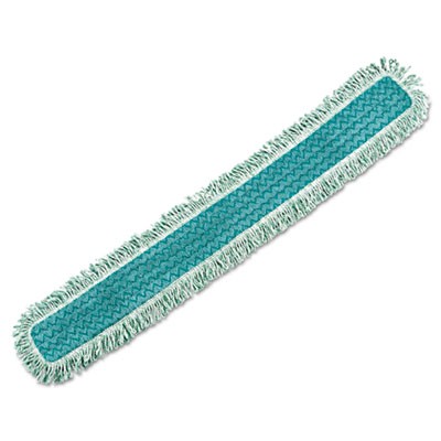 HYGEN Dust Mop Heads With Fringe, Green, 48 in., Microfiber