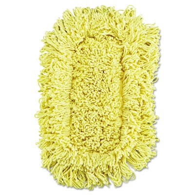 Trapper Commercial Dust Mop, Looped-end, 5x12, Yellow