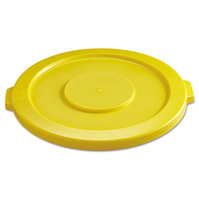 Round Brute Flat Top Lid, 22 1/4x1 5/8, Yellow