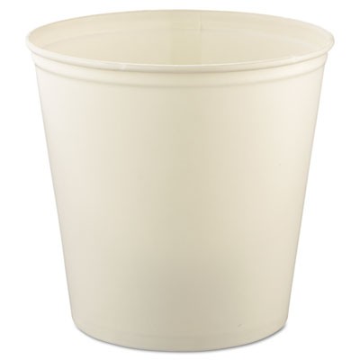 Double Wrapped Paper Bucket, Waxed, White, 165 oz