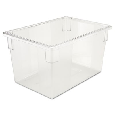 Food/Tote Boxes, 21 1/2gal, 26w x 18d x 15h, Clear