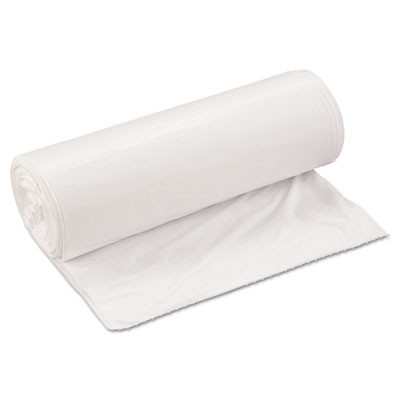 Low-Density Can Liner, 33x39, 33-Gallon, .80 Mil, White, 25/Roll